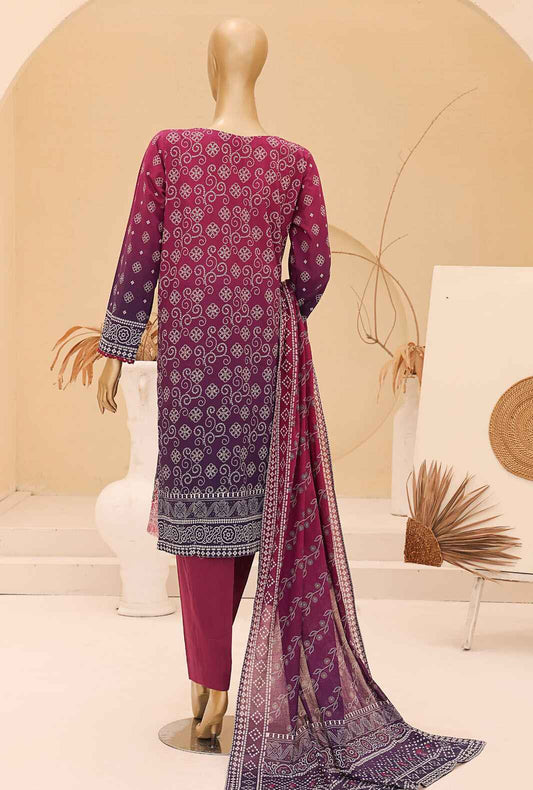 Chunri by HZ Textiles Embroidered Lawn Unstitched 3 Piece Suit CEC-922 - Summer Collection