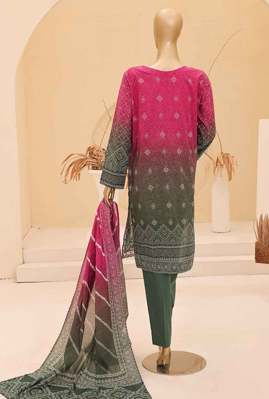 Chunri by HZ Textiles Embroidered Lawn Unstitched 3 Piece Suit CEC-923 - Summer Collection