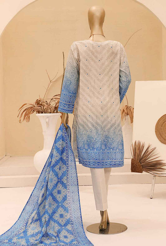 Chunri by HZ Textiles Embroidered Lawn Unstitched 3 Piece Suit CEC-925 - Summer Collection