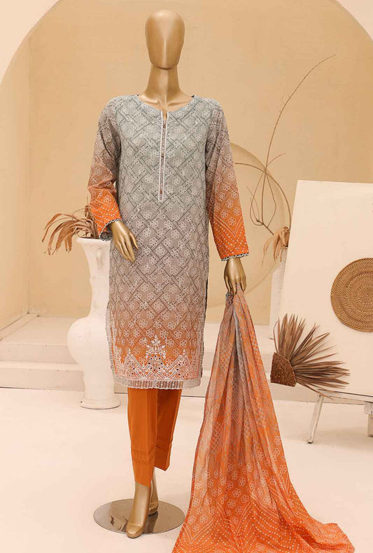 Chunri by HZ Textiles Embroidered Lawn Unstitched 3 Piece Suit CEC-926 - Summer Collection