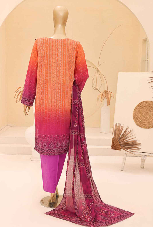 Chunri by HZ Textiles Embroidered Lawn Unstitched 3 Piece Suit CEC-927 - Summer Collection