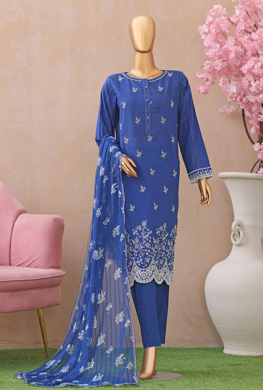Dynasty by HZ Textiles Embroidered Lawn Suit 3 Piece Unstitched DEC - 01