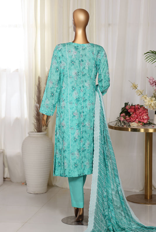 Dhagakari by HZ Textiles Embroidered Lawn Suit Unstitched 3 Piece DEC - 1072 Vol-03