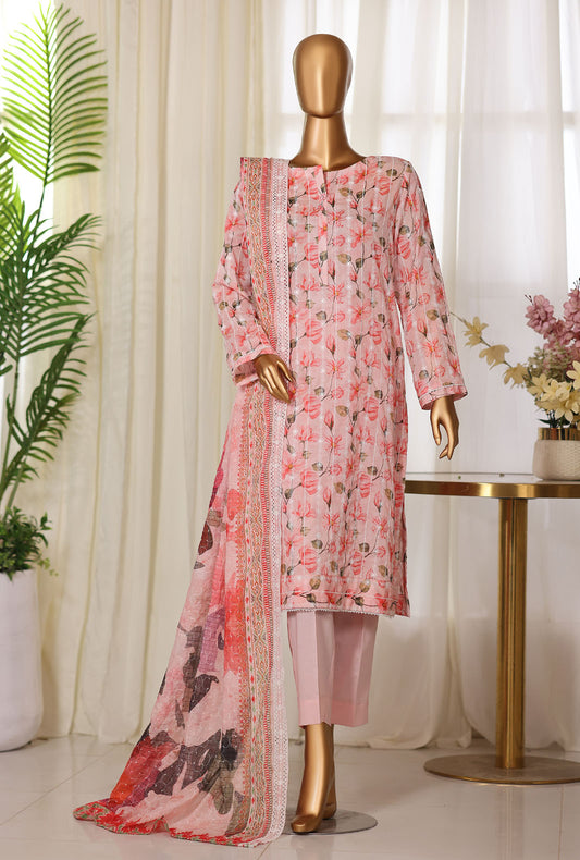 Dhagakari by HZ Textiles Embroidered Lawn Suit Unstitched 3 Piece DEC - 1076 Vol-03