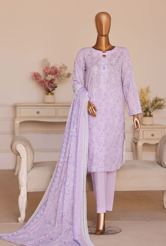 Dhagakari by HZ Textiles Embroidered Lawn Suit Unstitched 3 Piece DEC - 1078