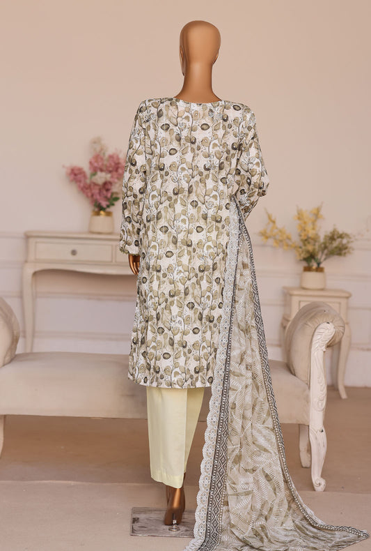 Dhagakari by HZ Textiles Embroidered Lawn Suit Unstitched 3 Piece DEC - 1079