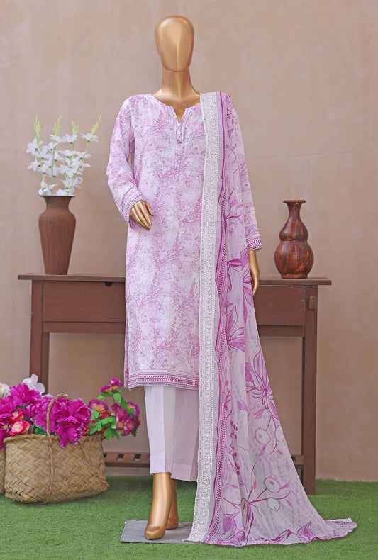 Dhagakari by HZ Textiles Embroidered Lawn Suit Unstitched 3 Piece DEC - 3120