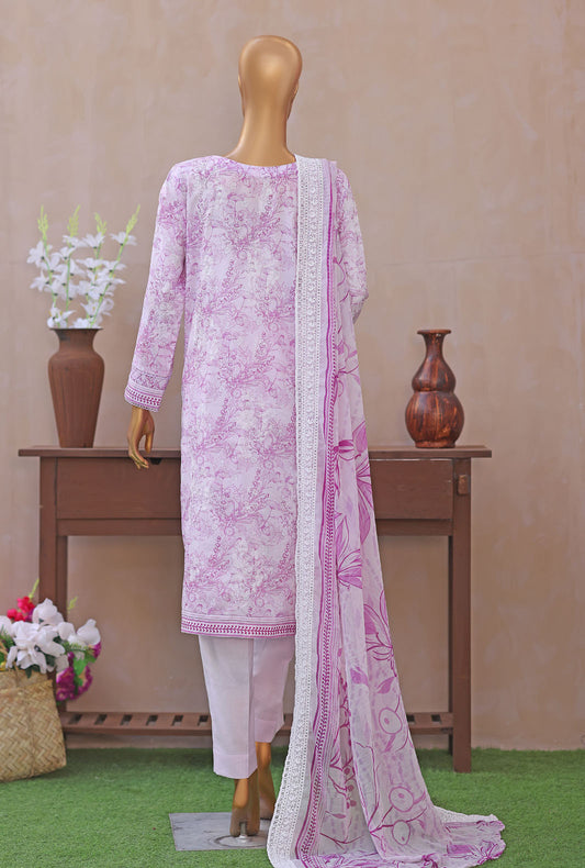 Dhagakari by HZ Textiles Embroidered Lawn Suit Unstitched 3 Piece DEC - 3120