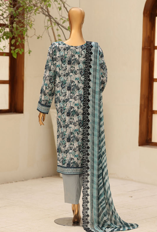 Dhagakari by HZ Textiles Embroidered Lawn Suit Unstitched 3 Piece DEC - 3122