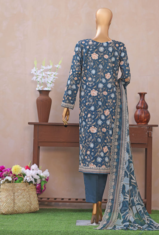 Dhagakari by HZ Textiles Embroidered Lawn Suit Unstitched 3 Piece DEC - 3126
