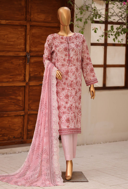 Dhagakari by HZ Textiles Embroidered Lawn Suit Unstitched 3 Piece DEC - 3127