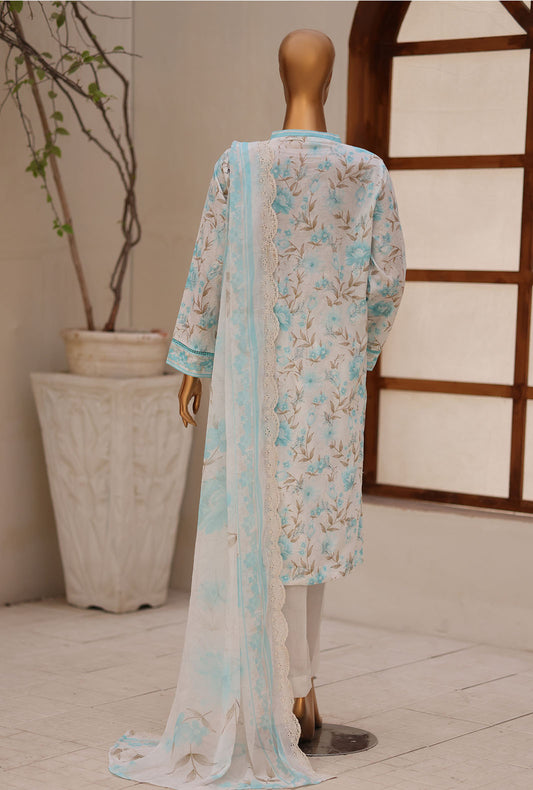 Dhagakari by HZ Textiles Embroidered Lawn Suit Unstitched 3 Piece DEC - 3131