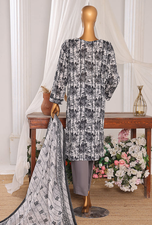 Dhagakari by HZ Textiles Embroidered Lawn Suit Unstitched 3 Piece DEC-598 - Summer Collection