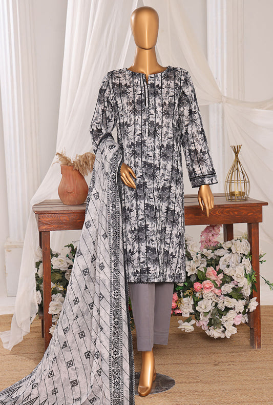 Dhagakari by HZ Textiles Embroidered Lawn Suit Unstitched 3 Piece DEC-598 - Summer Collection