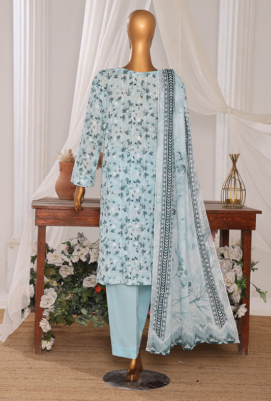 Dhagakari by HZ Textiles Embroidered Lawn Suit Unstitched 3 Piece DEC-603 - Summer Collection