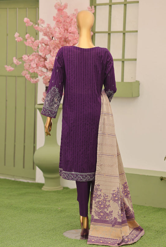 Dynasty by HZ Textiles Embroidered Lawn Suit 3 Piece Unstitched DEC - 7049