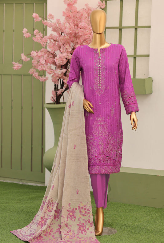 Dynasty by HZ Textiles Embroidered Lawn Suit 3 Piece Unstitched DEC - 7053