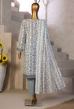3 Piece Unstitched - Dhagakari Embroidered lawn Suit - DEC-995