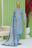 Dhagakari by HZ Textiles Embroidered Cotton Suit Unstitched 3 Piece DEC-102 - Winter Collection