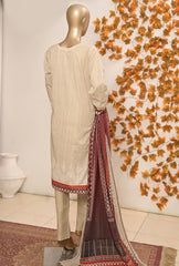 3 Piece Unstitched Embroidered Suit