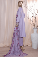 3 Piece Unstitched - Dastan Slub Lawn Embroidered Suit - DSE-S08 V2