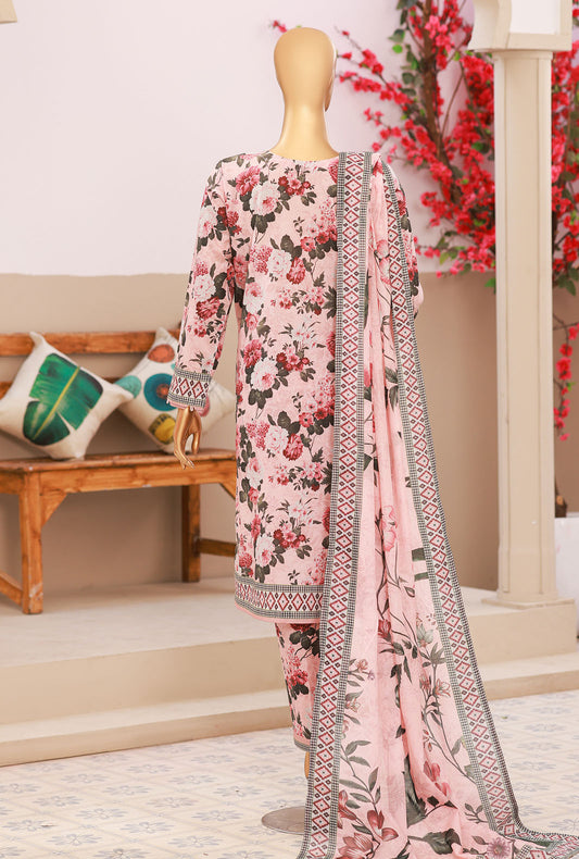 Elegant by HZ Textiles Embroidered Lawn Suit Unstitched 3 Piece EC-1018