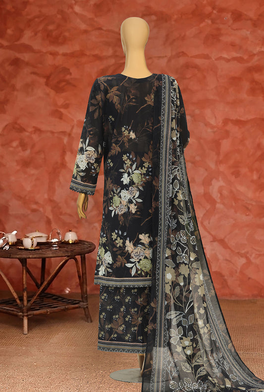 Elegant by HZ Textiles Embroidered Lawn Suit Unstitched 3 Piece EC-1043 Vol-02