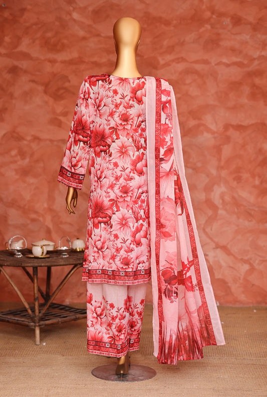 Elegant by HZ Textiles Embroidered Lawn Suit Unstitched 3 Piece EC-1055 Vol-02