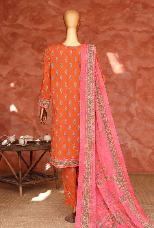 Elegant by HZ Textiles Embroidered Lawn Suit Unstitched 3 Piece EC-1056 Vol-02