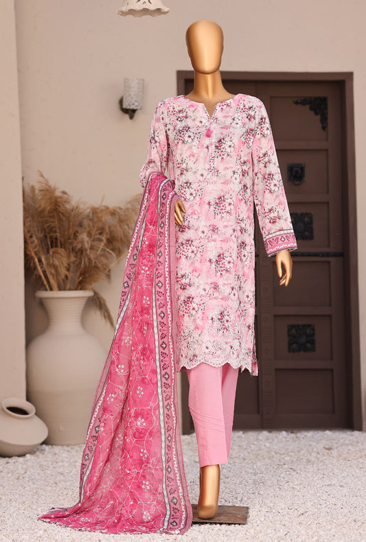 Elite by HZ Textiles Embroidered Lawn Unstitched 3 Piece Suit EC-1283