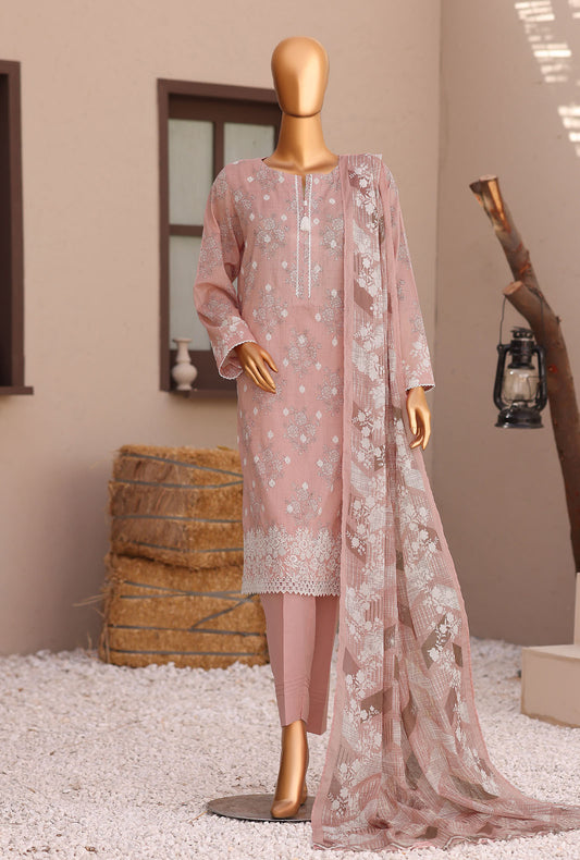 Elite by HZ Textiles Embroidered Lawn Unstitched 3 Piece Suit EC-1285