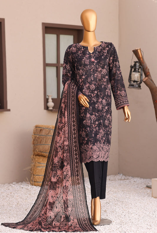 Elite by HZ Textiles Embroidered Lawn Unstitched 3 Piece Suit EC-1286
