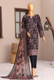 Elite by HZ Textiles Embroidered Lawn Unstitched 3 Piece Suit EC-1286 - Summer Collection