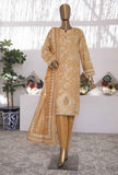 3 Piece Unstitched - Elegant Embroidered Lawn Suit - EC-928