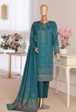 Exclusive by HZ Textiles Embroidered Lawn Suit Unstitched 3 Piece EJC - 7047