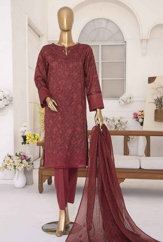 Elite by HZ Textiles Embroidered Lawn Unstitched 3 Piece Suit ELC-215 - Summer Collection