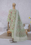 3 Piece Unstitched - Elite Chikankari Lawn Suit - ELC-233