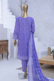 3 Piece Unstitched - Elite Chikankari Lawn Suit - ELC-241