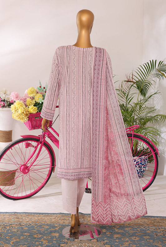 Elite by HZ Textiles Embroidered Lawn Unstitched 3 Piece Suit ELC-804 - Winter Collection