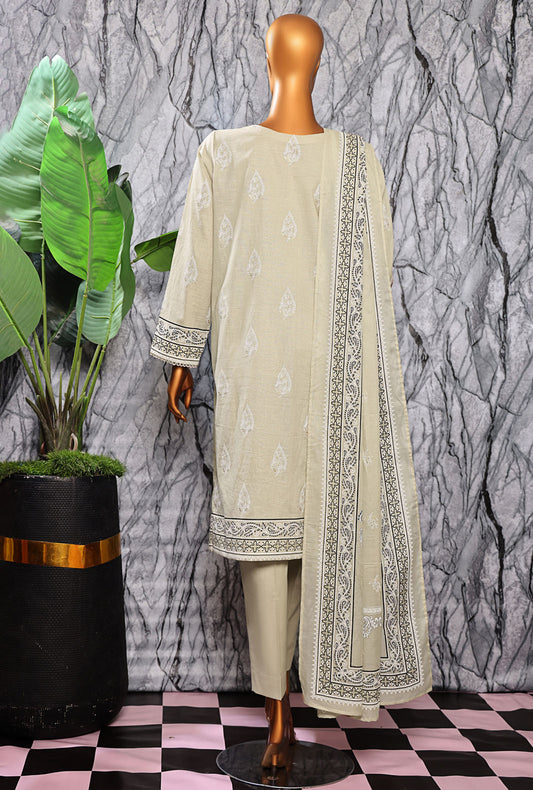 Exclusive Mid Summer by HZ Textiles Embroidered Cotton Suit Unstitched 3 Piece EMC-25 - Summer Collection