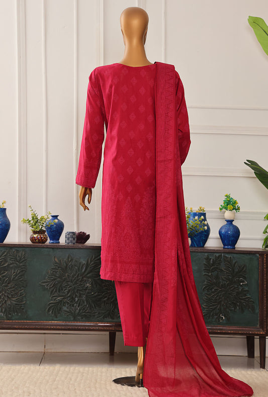 Exclusive Mid Summer by HZ Textiles Embroidered Cotton Suit Unstitched 3 Piece EMC-39 - Summer Collection