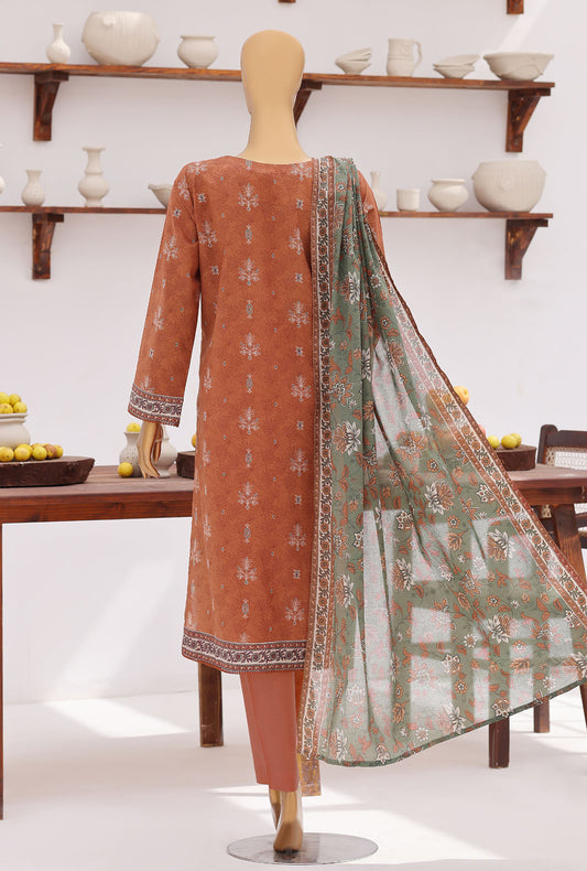 Everyday Prints by HZ Textiles Digital Printed Lawn Suit Unstitched 3 Piece EP - 3321