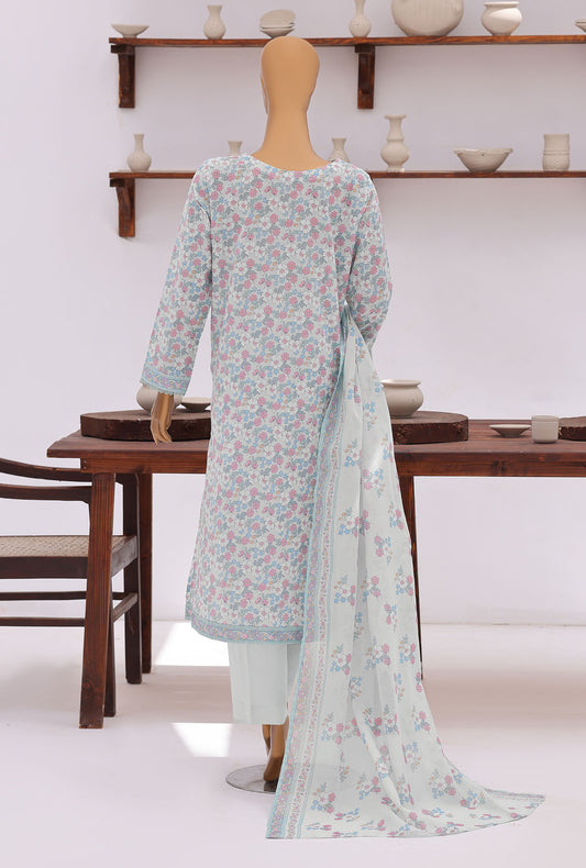 Everyday Prints by HZ Textiles Digital Printed Lawn Suit Unstitched 3 Piece EP - 3322