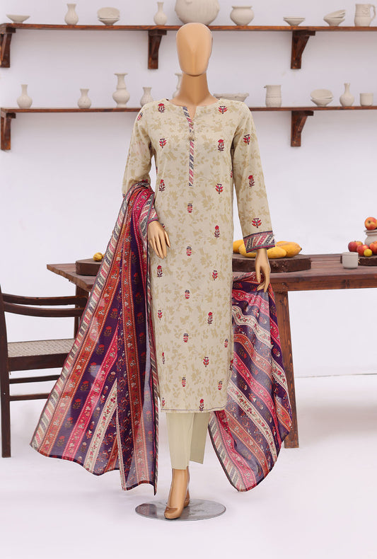 Everyday Prints by HZ Textiles Digital Printed Lawn Suit Unstitched 3 Piece EP - 3324