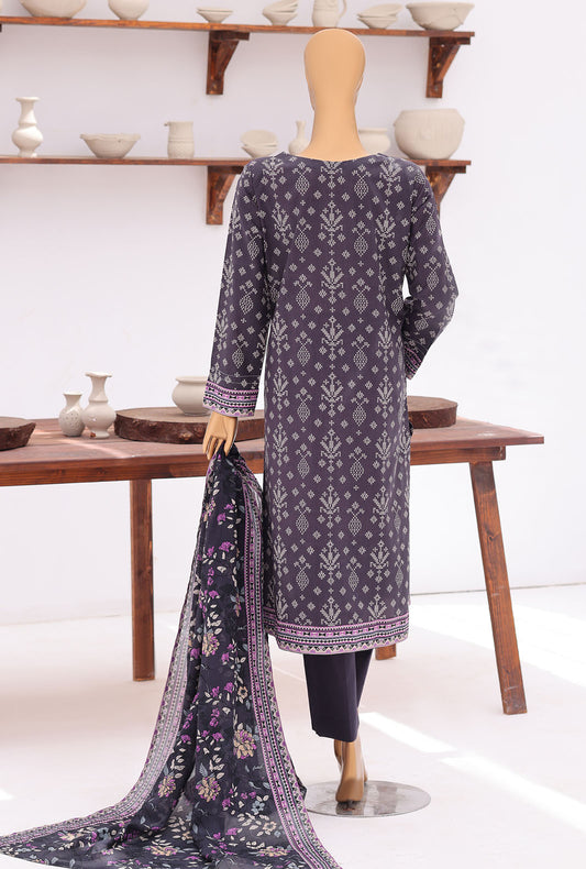 Everyday Prints by HZ Textiles Digital Printed Lawn Suit Unstitched 3 Piece EP - 3325