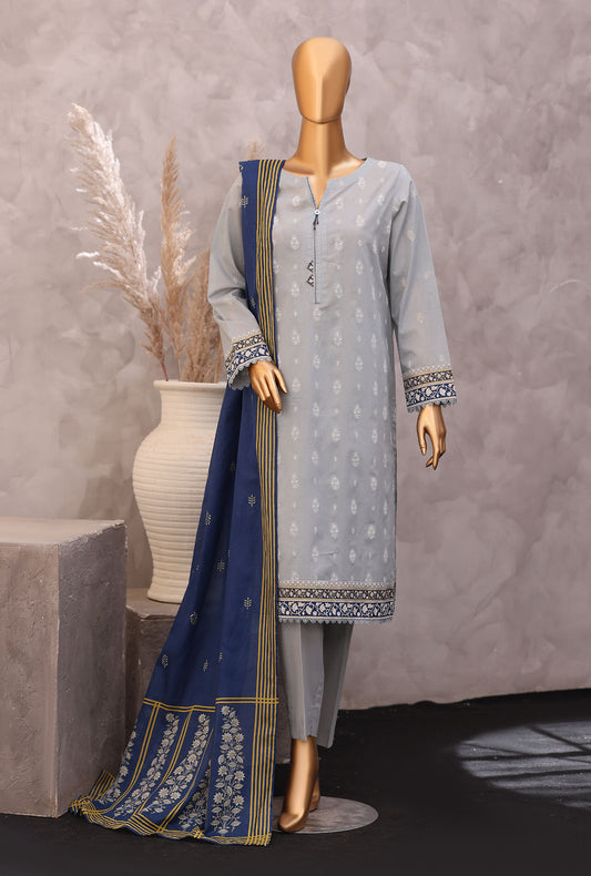 Exclusive by HZ Textiles Printed Lawn Suit Unstitched 3 Piece EPC - 7056