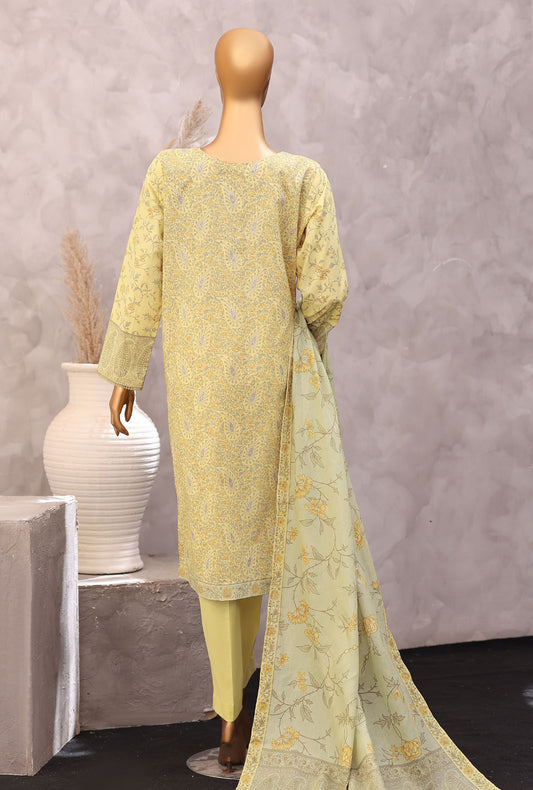 Exclusive by HZ Textiles Printed Lawn Suit Unstitched 3 Piece EPC - 7058