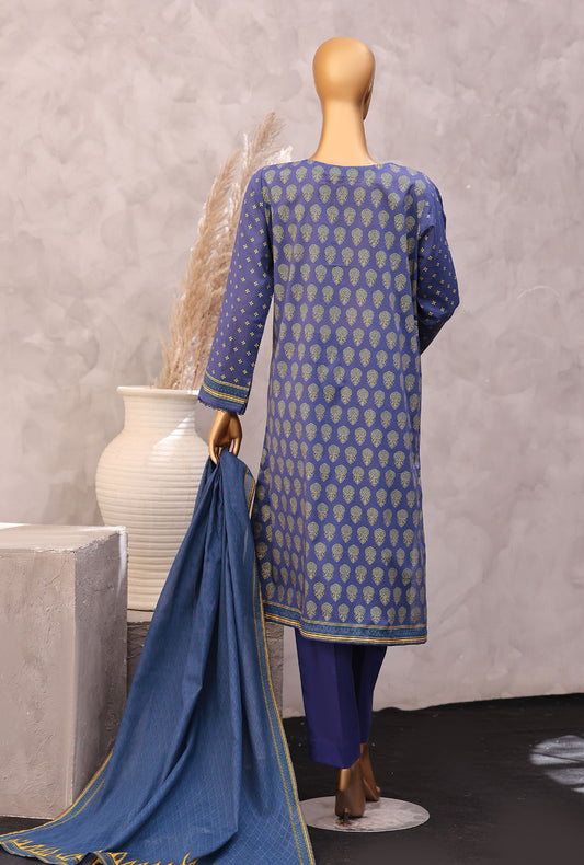 Exclusive by HZ Textiles Printed Lawn Suit Unstitched 3 Piece EPC - 7059