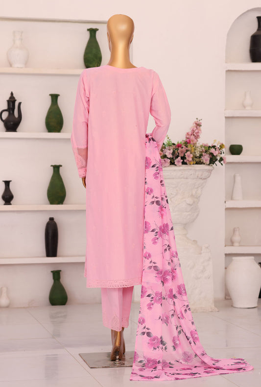 Floral Vibes by HZ Textiles Embroidered Lawn Suit Unstitched 3 Piece FVE - 02