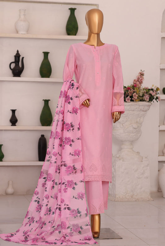 Floral Vibes by HZ Textiles Embroidered Lawn Suit Unstitched 3 Piece FVE - 02